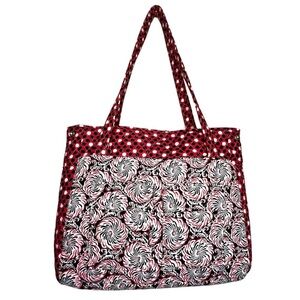 Laura Ashley Quilted Tote Bag with Detachable Key Ring